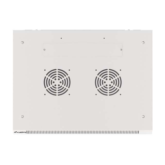 Rack cabinet 19" wall mount 6U 600x450 flat pack with glass door gray V2 Lanberg - Image 4